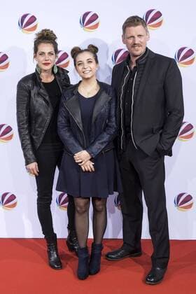 Felicitas Woll, Aleen Jana Kötter und Martin Gruber bei der Premiere des SAT.1 TV-Films Nackt. Das Netz vergisst nie in der Astor Film Lounge. Berlin, 27.03.2017 Foto:xB.xKriemannx xFuturexImage