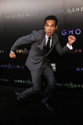 March 29, 2017 - New York, New York, U.S. - LASARUS RATUERE attends the Ghost in the Shell New York Premiere.AMC Lincoln Square 13, NYC.March 29, 2017.Photos by , Photos Inc. New York U.S. - ZUMAms4_ 20170329_zaf_ms4_021 Copyright: xSoniaxMoskowitzx