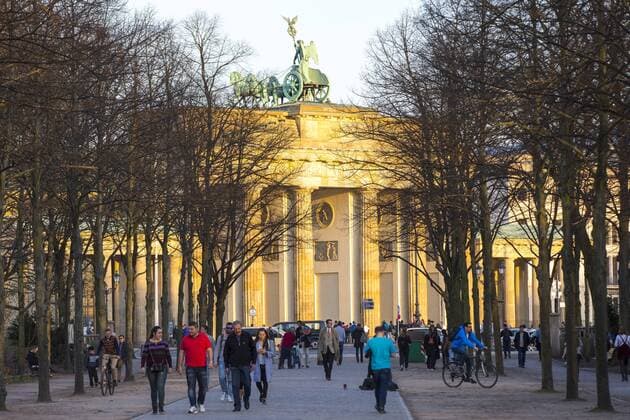 Das Brandenburger Tor in Berlin,