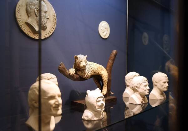 Erfurt - Sonderausstellung Glanzlichter der Präparation 30.03.17 , Erfurt, Naturkundemuseum, am 31.03. wird die Sonderausstellung Glanzlichter der Präparation Präperate und Tier-Kleinplastiken eröffnet (anlässlich der 55. internationalen Arbeitstagung des Verbandes Deutscher Präparatoren in Erfurt) es werden Präparate aus den Bereichen Medizin, Biologie und Geowissenschaften von unterschiedlichen Präparatoren ausgestellt, die Ausstellung soll das breite Spektrum der Präparatoren widerspiegeln im Bild: Plastiken von Peter Mildner