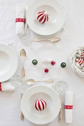 Festive laid table  LVF05949