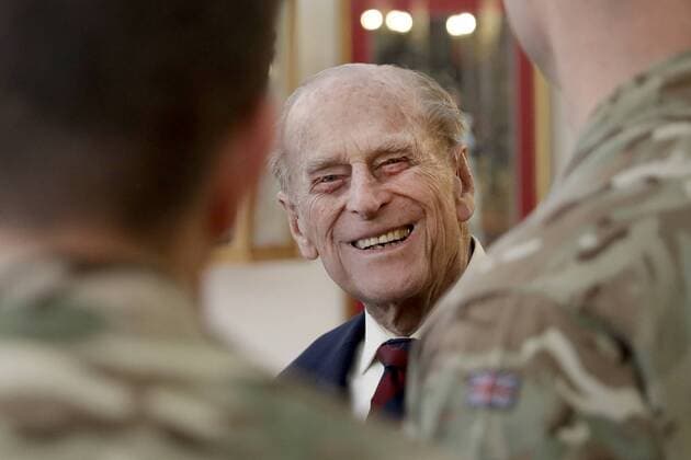 . 30 03 2017. Aldershot, United Kingdom. The Duke of Edinburgh during a visit to the 1st Battalion Grenadier Guards in Aldershot, United Kingdom.  xROTAx xi-Imagesx IIM-14798-0001