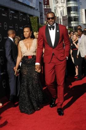 NBA player LeBron James and finace Savannah Brinson attends The 2013 ESPY Awards at Nokia Theatre L.A. Live on July 17, 2013 in Los Angeles, California. USA - 2013 - The ESPYS in Los Angeles - Arrivals  Copyright: xJaredxMilgrimx