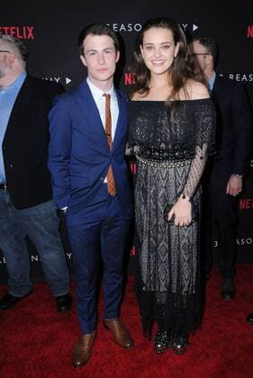 March 30, 2017 - Los Angeles, CA, United States - 30 March 2017 - Los Angeles, California - Dylan Minnette, Katherine Langford. Premiere Of Netflix s 13 Reasons Why held at Paramount Studios in Los Angeles. Photo Credit: AdMedia Los Angeles United States - ZUMAa123 20170330_zaa_a123_148 Copyright: xBirdiexThompsonx