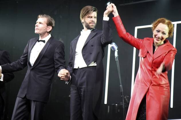 Tonio Arango, Christian Frank und Sona MacDonald bei der Premiere der Uraufführung des Theaterstücks Lenya Story in den Kammerspielen der Josefstadt. Wien, 30.03.2017 Foto:xF.xJ.xMorgenbesserx xFuturexImage