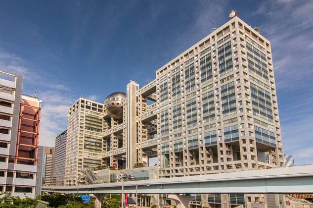 Fuji TV Studios building at Odaiba island was designed by famous Kenzo Tange and is one of most recognized buildings in Japan.  BEW1CD3C5B2
