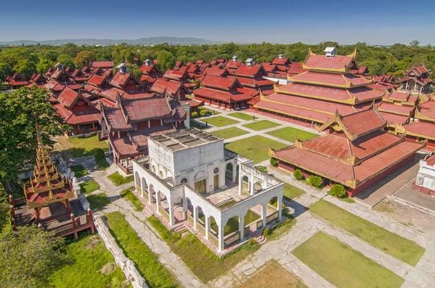 The Mandalay Palace, located in Mandalay, Myanmar, is the last royal palace of the last Burmese monarchy.  BEW1CD3C7E8
