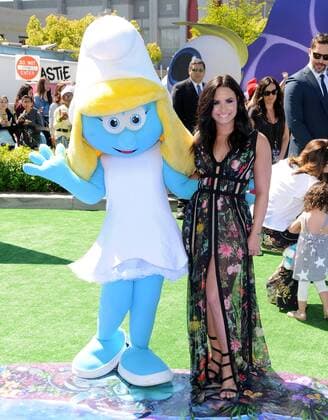 April 1, 2017 - Culver City, CA, United States - 01 April 2017 - Culver City, California - Demi Lovato. World of Premiere Smurfs: The Lost Village held at ArcLight Culver City in Los Angeles. Photo Credit: AdMedia Culver City United States - ZUMAa123 20170401_zaa_a123_107 Copyright: xBirdiexThompsonx