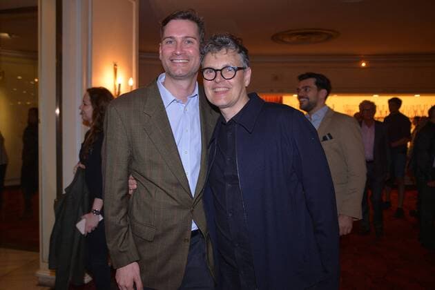 Rolf Scheider mit Freund Daniel Krauer Premiere der Wellnesskomoedie AUFGUSS im Theater am Kurfuerstendamm in Berlin, am 02.03.2017