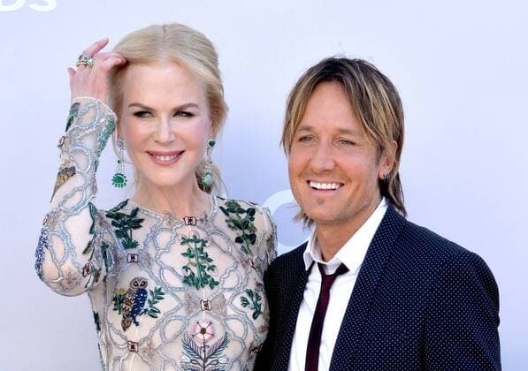 Actress Nicole Kidman (L) and recording artist Keith Urban attend the 52nd annual Academy of Country Music Awards held at T-Mobile Arena in Las Vegas, Nevada on April 2, 2017. The show will be telecast live on CBS.  LVP20170402075 JIMxRUYMEN