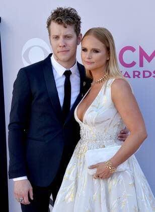 Recording artists Anderson East (L) and Miranda Lambert attend the 52nd annual Academy of Country Music Awards held at T-Mobile Arena in Las Vegas, Nevada on April 2, 2017. The show will be telecast live on CBS.  LVP20170402083 JIMxRUYMEN