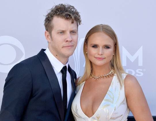 Recording artists Anderson East (L) and Miranda Lambert attend the 52nd annual Academy of Country Music Awards held at T-Mobile Arena in Las Vegas, Nevada on April 2, 2017. The show will be telecast live on CBS.  LVP20170402086 JIMxRUYMEN