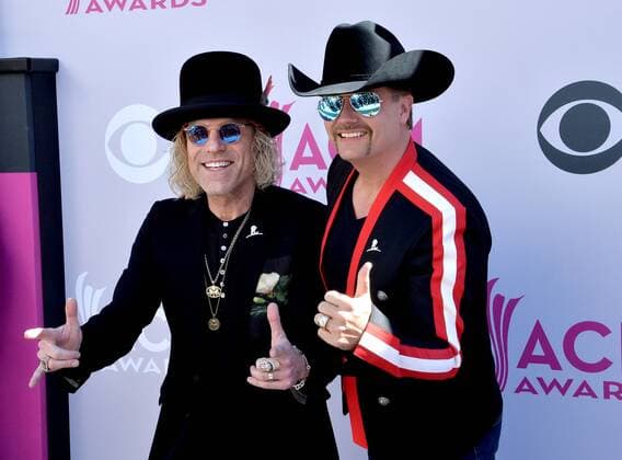 (L-R) Recording artists Big Kenny and John Rich attend the 52nd annual Academy of Country Music Awards held at T-Mobile Arena in Las Vegas, Nevada on April 2, 2017. The show will be telecast live on CBS.  LVP20170402281 JIMxRUYMEN