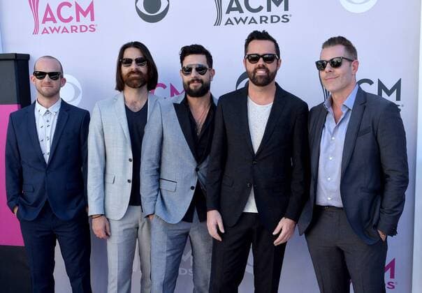 Old Dominion attends the 52nd annual Academy of Country Music Awards held at T-Mobile Arena in Las Vegas, Nevada on April 2, 2017. The show will be telecast live on CBS.  LVP20170402356 JIMxRUYMEN
