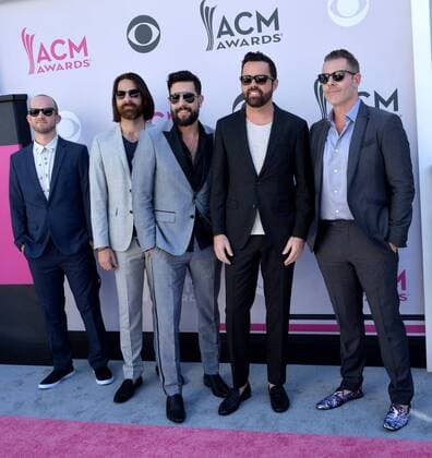 Old Dominion attends the 52nd annual Academy of Country Music Awards held at T-Mobile Arena in Las Vegas, Nevada on April 2, 2017. The show will be telecast live on CBS.  LVP20170402355 JIMxRUYMEN