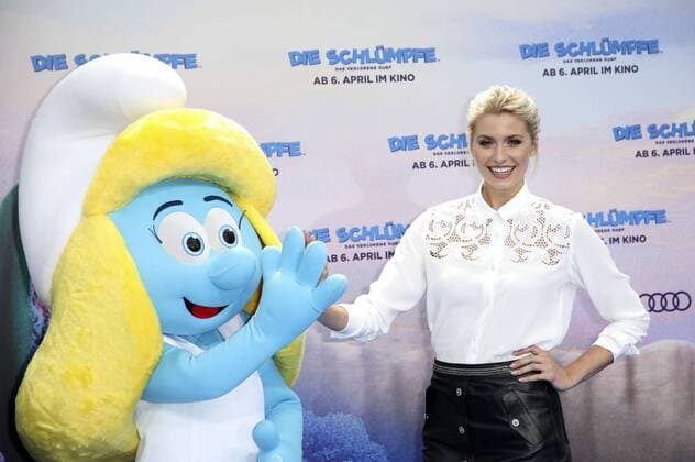 Lena Gercke bei der Premiere des Kinofilms Die Schlümpfe - Das verlorene Dorf im Cinestar Sony Center. Berlin, 02.04.2017 Foto:xS.xGabschx xFuturexImage