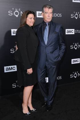 April 3, 2017 - Hollywood, CA, United States - 03 April 2017 - Hollywood, California - Keely Shaye Smith, Pierce Brosnan. Premiere screening of AMC s The Son held at ArcLight Hollywood in Hollywood. Photo Credit: AdMedia Hollywood United States - ZUMAa123 20170403_zaa_a123_032 Copyright: xBirdiexThompsonx