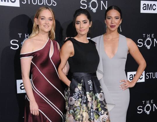 April 3, 2017 - Hollywood, CA, United States - 03 April 2017 - Hollywood, California - Jess Weixler, Paola Nunez, Elizabeth Frances. Premiere screening of AMC s The Son held at ArcLight Hollywood in Hollywood. Photo Credit: AdMedia Hollywood United States - ZUMAa123 20170403_zaa_a123_095 Copyright: xBirdiexThompsonx