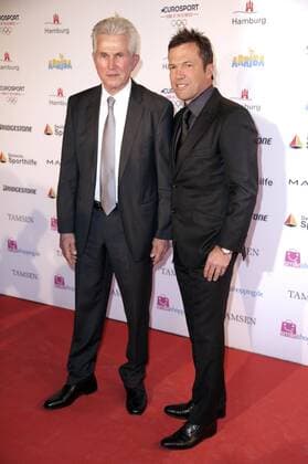 Jupp Heynckes und Lothar Matthäus bei der Verleihung der Deutschen Sportjournalistenpreise 2017 im Hotel Grand Elysee. Hamburg, 03.04.2017 Foto:xgbrcix xFuturexImage