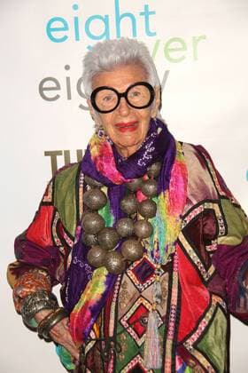 IMAGO ICONS: Iris Apfel April 4, 2017 - New York, New York, U.S. - IRIS APFEL attends The New Jewish Home Eight over Eighty Gala.The Mandarin Oriental Hotel, NYC.April 4, 2017.Photos by , Photos Inc. New York U.S. - ZUMAms4_ 20170404_zaf_ms4_003 Copyright: xSoniaxMoskowitzx
