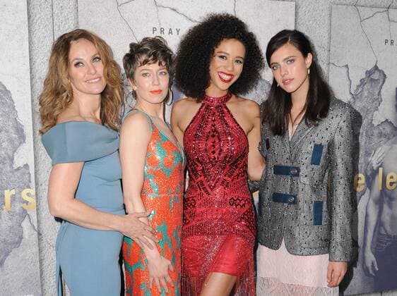 April 4, 2017 - Hollywood, CA, United States - 04 April 2017 - Hollywood, California - Amy Brenneman, Carrie Coon, Jasmin Savoy-Brown, Margaret Qualley. Los Angeles Premiere of Season 3 of The Leftovers held at Avalon Hollywood in Hollywood. Photo Credit: AdMedia Hollywood United States - ZUMAa123 20170404_zaa_a123_112 Copyright: xBirdiexThompsonx