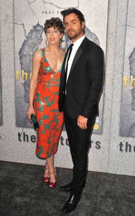 April 4, 2017 - Hollywood, California, U.S. - Carrie Coon, Justin Theroux attends The Los Angeles Premiere of HBO s The Leftovers held at the Avalon in Hollywood, California on April 4, 2017. 2017. Hollywood U.S. - ZUMAl86_ 20170404_zaf_l86_084 Copyright: xDavexLongendykex