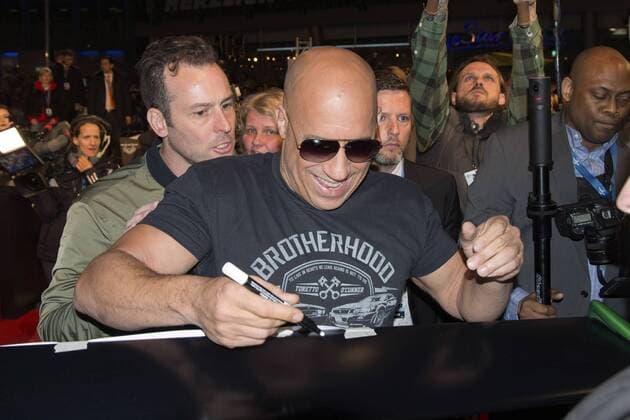 Vin Diesel bei der Premiere des Kinofilms Fast & Furious 8 im Cinestar Sony Center. Berlin, 04.04.2017 Foto:xK.xWernerx xFuturexImage