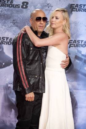 Vin Diesel und Charlize Theron bei der Premiere des Kinofilms Fast & Furious 8 im Cinestar Sony Center. Berlin, 04.04.2017 Foto:xF.xKernx xFuturexImage