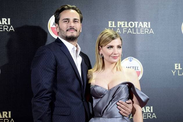 Asier Etxeandia and Miriam Giovanelli attends to the premiere of the short film El Pelotari y la Fallera at Cines Callao in Madrid, April 05, 2017. Spain.  (20170406012)