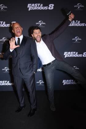 216802 Serge Arnal Starface 2017-04-05 Paris France Premiere du film Fast & Furious 8. Vin Diesel. Christophe Beaugrand. Diesel, Vin  Copyright: xSergexArnalx xStarfacex STAR_216802_031