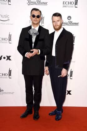 Theo Hutchcraft, Adam Anderson (Hurts) bei der 26. Verleihung des Deutschen Musikpreises Echo 2017 in der Messe Berlin. Berlin, 06.04.2017 Foto:xF.xKernx xFuturexImage