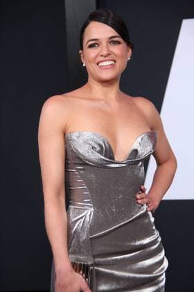 April 8, 2017 - New York, New York, U.S. - MICHELLE RODRIGUEZ attends the World Premiere of The Fate of the Furious at Radio City Music Hall. New York U.S. - ZUMAms4_ 20170408_zaf_ms4_019 Copyright: xSoniaxMoskowitzx