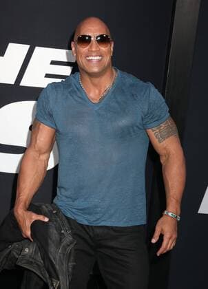 April 8, 2017 - New York, New York, U.S. - Actor DWAYNE JOHNSON aka THE ROCK attends the New York Premiere of The Fate of the Furious held at Radio City Music Hall, New York U.S. - ZUMAk03_ 20170408_zaf_k03_056 Copyright: xNancyxKaszermanx