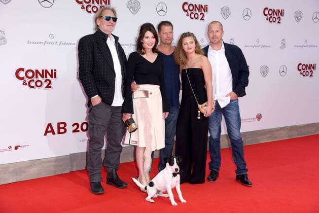 Matthias Habich, Iris Berben, Til Schweiger, Emma Schweiger and Heino Ferch bei der Weltpremiere des Kinofilms Conni & Co 2 im CineStar IMAX im Sony Center in Berlin am 09.04.2017