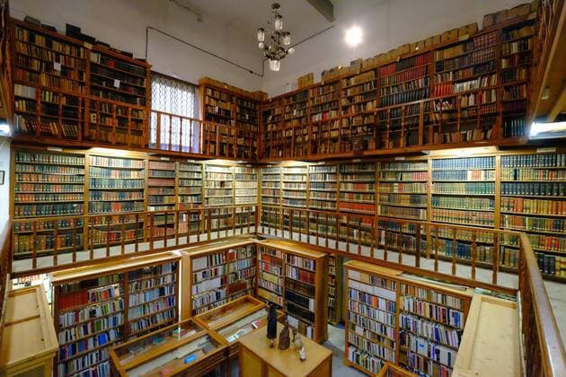 The ancient library Monastery of Santa Maria de la Real, Majorca, Balearic Islands, Spain, Europe Copyright: CarloxMorucchio 819-763