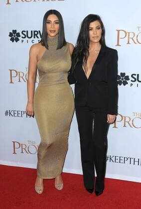 April 12, 2017 - Hollywood, CA, United States - 12 April 2017 - Hollywood, California - Kim Kardashian, Kourtney Kardashian. Premiere Of Open Road Films The Promise held at TCL Chinese Theatre. Photo Credit: AdMedia Hollywood United States - ZUMAa123 20170412_zaa_a123_117 Copyright: xAdmediax