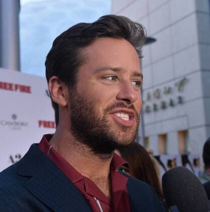 Cast member Armie Hammer attends the premiere of the motion picture crime thriller Free Fire at the ArcLight Cinema Dome in the Hollywood section of Los Angeles on April 13, 2017. Storyline: Set in Boston in 1978, a meeting in a deserted warehouse between two gangs turns into a shootout and a game of survival.  LAP2017041303 JIMxRUYMEN
