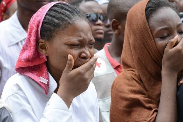 April 14, 2017 - Lagos, Nigeria - Members of St. Leo Catholic Church, Ikaja in Lagos Nigeria, dramatize the Station of the Cross, suffering and death of Jesus Christ on Good Friday, April 14 2017. Lagos Nigeria  - ZUMAn230 20170414_zaa_n230_351 Copyright: xAdekunlexAjayix