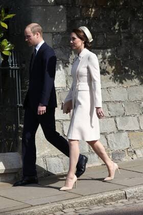 . 16 04 2017. London, United Kingdom. Royals arriving for the Easter Sunday church service at Windsor Castle, United Kingdom.  xStephenxLockx xi-Imagesx IIM-14899-0001