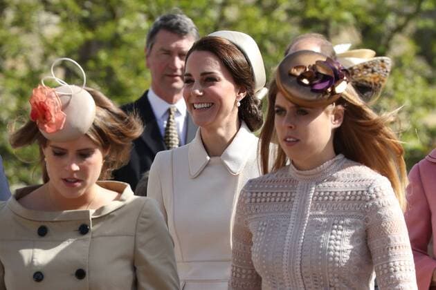 . 16 04 2017. London, United Kingdom. Royals arriving for the Easter Sunday church service at Windsor Castle, United Kingdom.  xStephenxLockx xi-Imagesx IIM-14899-0009