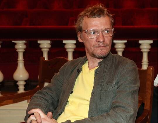 MOSCOW, RUSSIA - APRIL 17, 2017: Actor Alexei Serebryakov at the premiere of Valery Todorovsky s Bolshoi drama film about ballet, at the Bolshoi Theatre. Valery Sharifulin TASS  TS04888E