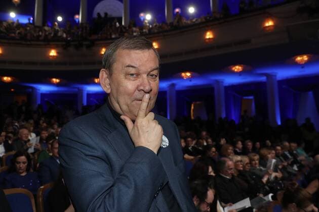 MOSCOW, RUSSIA - APRIL 19, 2017: Bolshoi Theatre General Director Vladimir Urin seen ahead of the 2017 Golden Mask award ceremony at the Stanislavsky and Nemirovich-Danchenko Moscow Music Theatre. Valery Sharifulin TASS  TS048DA0