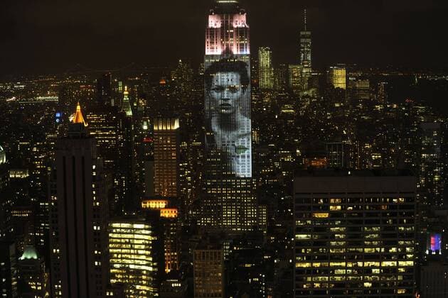 Blick auf das Empire State Building beim Harper s Bazaar s 150th Anniversay Event mit Motiven aus 15 Decaden aus Bazaar s Archiven. New York, 19.04.2017 Foto:xD.xVanxTinex xFuturexImage