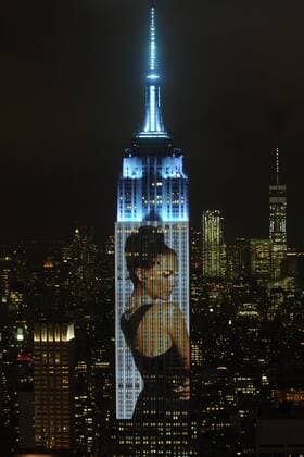 Blick auf das Empire State Building beim Harper s Bazaar s 150th Anniversay Event mit Motiven aus 15 Decaden aus Bazaar s Archiven. New York, 19.04.2017 Foto:xD.xVanxTinex xFuturexImage