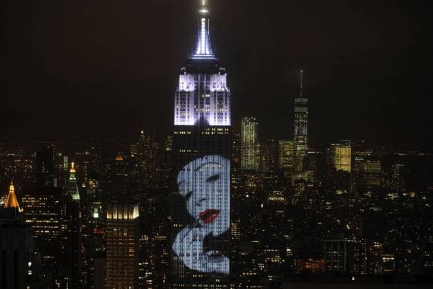Blick auf das Empire State Building beim Harper s Bazaar s 150th Anniversay Event mit Motiven aus 15 Decaden aus Bazaar s Archiven. New York, 19.04.2017 Foto:xD.xVanxTinex xFuturexImage