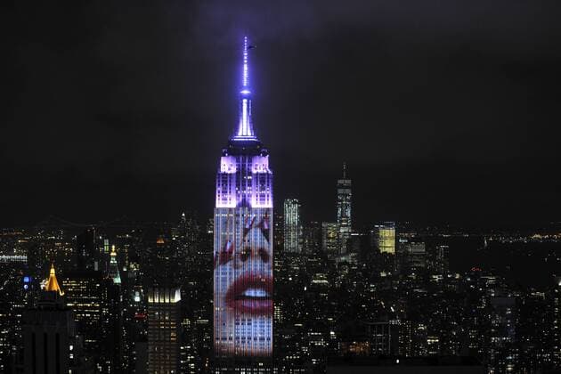 Blick auf das Empire State Building beim Harper s Bazaar s 150th Anniversay Event mit Motiven aus 15 Decaden aus Bazaar s Archiven. New York, 19.04.2017 Foto:xD.xVanxTinex xFuturexImage