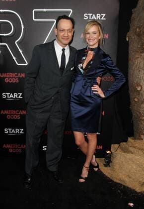 April 20, 2017 - Los Angeles, CA, United States - 20 April 2017 - Los Angeles, California - Ted Raimi and Guest. American Gods Los Angeles Premiere held at The Cinerama Dome Theatre. Photo Credit: AdMedia Los Angeles United States - ZUMAa123 20170420_zaa_a123_222 Copyright: xAdmediax