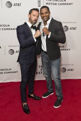 USA: 2017 Tribeca Film Festival Ettore D Alessandro and Algenis Perez Soto attend the Samba Premiere during 2017 Tribeca Film Festival at Cinepolis Chelsea  LevxRadin