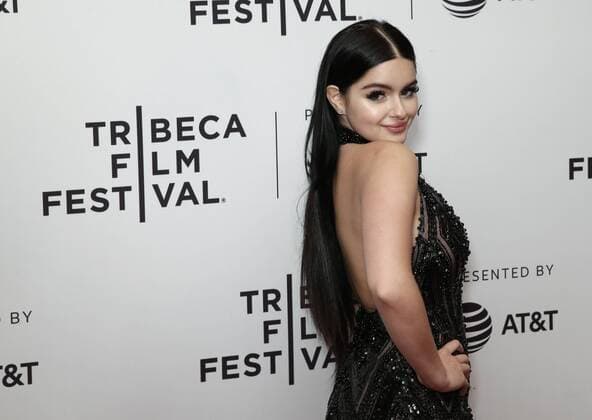 Ariel Winter arrives on the red carpet at the Dog Years Premiere during 2017 Tribeca Film Festival at Cinepolis Chelsea on April 22, 2017 in New York City.  NYP20170422101 JOHNxANGELILLO