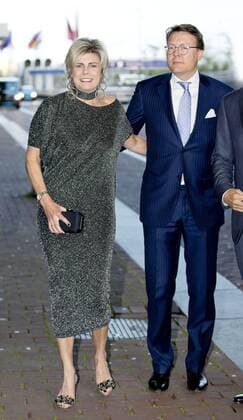 22-04-2017 Amsterdam Prince Constantijn and Princess Laurentien with Burhan Ozbilici during the World Press Photo 2016 award at the muziekgebouw ’t IJ in Amsterdam.  Copyright: xppe nieboerx